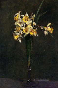 Yellow Flowers aka Coucous flower painter Henri Fantin Latour Oil Paintings